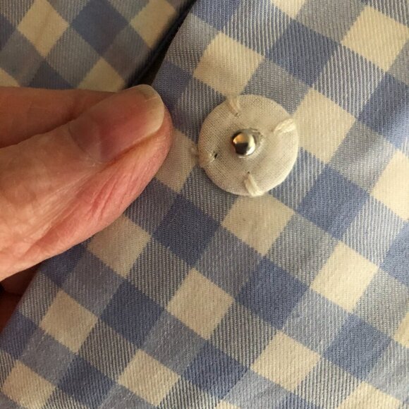 Victoria Beckham for Target Sky Blue & White Gingham Twill Spring Jacket - NWT's - Picture 7 of 10